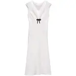 [Prada] Prada Sequined Midi Dress 44 IT WHITE