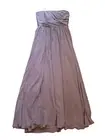 NWT Alfred Angelo Gown Women's 12 Mocha Pleated Chiffon Convertible Bridesmaid