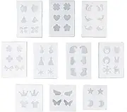Silicone Mold for Resin Ear Stud Casting - Earrings molds Charms Casting Mould- Epoxy Resin Jewels Shapes to Mold