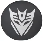 SpareCover® Brawny Series - Transformers Decepticon 27" Black Denim Tire Cover