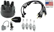 Distributor Ignition Tune up Kit w/ USA Copper Plug wires for Ford 8N Tractor