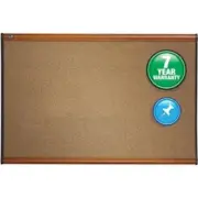 Quartet B243LC Prestige Bulletin Board, Brown Graphite-Blend Surface, 36 x 24, C