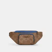 Racer Belt Bag In Blocked Signature Canvas