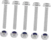 LIFKOME DIY Hardware Kit: Stainless Steel Hexagon Bolts Nuts Metal Nuts Washers Assortment Anti-Slip for Installation