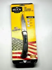 buck 110 folding hunter LT folding knife with w/sheath, 95mm 2020 new iob