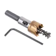 Hole Saw - [17.5mm] High Speed Steel 4341 Drill Bit Cutter Titanium Plated
