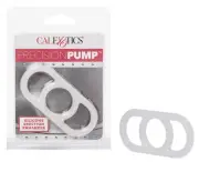 Precision Pump Erection Enhancer Clear Durable Silicone Stretchy 2-Handled Ring