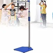 Digital Electronic Scale - Home Healthy Weight Scale, Capacity Up to 180kg, LCD Display, 100-190cm Telescopic Measuring Rod, USB Charging, Weight Scale Removable, Adult/Child,Blue