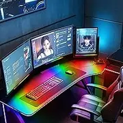RGB Monitor Light Bar,Powered by USB with RGB Mode Change Controller,RGB LED Gaming Atmosphere Light for Display, Under The Table, Computer Accessories, Room