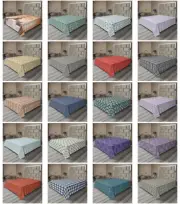 Ambesonne Moroccan Print Flat Sheet Top Sheet Decorative Bedding 6 Sizes