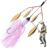 Bass Lures - Silicone Skirt Fishing Bait | Sequin Jig Bait, Outdoor Gear for River Lake Pond Saltwater Freshwater