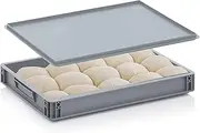 [Vivo Technologies] Pizza Bread Dough Tray Box with Lid Food Grade 60cm X 40cm X 7.5cm 18L Stackable Proofing Tray Storage Container