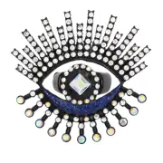 Betsey Johnson Shine Bright Faux Stone Evil Eye Cocktail Ring