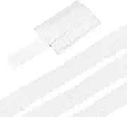 uxcell 5 Yards 1.9 Inch Elastic Sequins Trim Flat Sequin Strip Paillette Fabric Ribbon for Crafts DIY Fringe Sewing Costume Dress, White