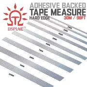 DSPIAE: Adhesive Backed Tape Measure - Hard Edges - 30m / 98ft
