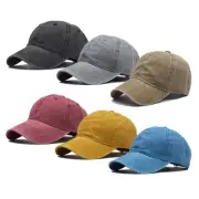 6 Pack Unisex Vintage Baseball Cap Washed Distressed Plain Blank Baseball Hat...