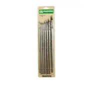 HWAHONG Artist Oil Acrylic Paint Brush Filbert Flat Brush 866 1Set (7ea Brushes)