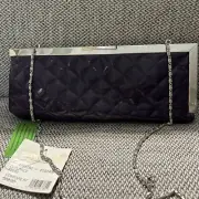 Daniel Ames Couture Clutch Bag With Chain Shoulder Strap - Small - Purple - NWT