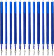 SENRISE 12Pcs Refills for Erasable Pens, 0.7mm Erasable Pen Refills with Blue Ink (Blue)