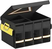 Car Trunk Storage Box,Collapsible Multifunction Storage Tools With Reflective Strip(48L)