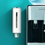 Disposable Paper Cup Dispenser,Hole-Free Wall Mounted Household Dustproof Cup Storage Space-Saving Disposable Cup Holder,Paper or Plastic Cup Organizer,for Home Office Hospital Restaurants