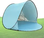 Pop up Tent,Folding Canopy - Heavy-Duty Dome Canopy with Screen Sun Protection No-Setup Shelter for Travel Beach Backyard Patio Pool Camping