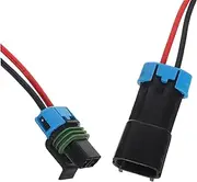 Mikinona 2pcs Automotive Connector Plug Kit Pin Male Female Wire Connectors with Cable for Car Truck Motorcycle Applications Temperature Resistant Durable Design
