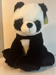 14" Aurora Lin Lin Panda Bear Cub Plush Stuffed Animal Sitting NWT