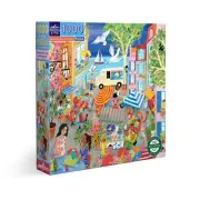 Market Place in France 1000 Piece Jigsaw Puzzle by eeBoo Uta Krogmann