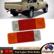 Pair Tail Lights with Bulbs For Toyota Hilux TRAY UTE / Cab Chassis 1984-2018 (for: Toyota)