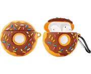 Suitable for Airpods 1 and 2 Silicone Protective Cases $ Soft Silicone 3D Cute Airpods 1 and 2 Protective Cases $ Donut Earphone Cases Suitable for AirPods