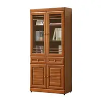 在飛比找森森購物網優惠-【唯熙傢俱】奧莉薇樟木色2.7尺書櫃
