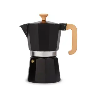 【LaCafetiere】義式摩卡壺 黑6杯(濃縮咖啡 摩卡咖啡壺)