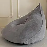 [BYBYME] Bean Bag Chairs Sherpa Lazy Sofa, Giant Beanbag Chairs for Adults, Teenagers with Stuffed High Density Foam Filling, Comfy Chair for Living Room, Bedroom