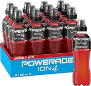 Powerade ION4 Berry Ice Sports Drink Multipack Sipper Cap Bottles 12 x 600mL