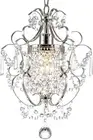 Small Crystal Chandelier, Mini Elegant Crystal Chandelier Light Fixture, 1-Light