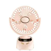 Mini Table Fan Clip Fans 3000mAh Lightweight 90 Degree Rotation Portable Fan Electric Fan USB Desk Fans Small Fan for Be