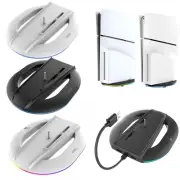 Game Console Host Vertical Stand Docking Bracket RGB Mount Holder for PS5 Slim