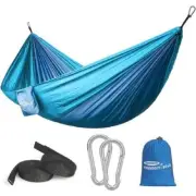 Portable Hammock Bed 106"L W/Adjustable Height With Hardware in Blue