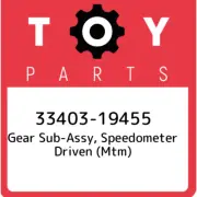 33403-19455 Toyota Gear sub-assy, speedometer driven (mtm) 3340319455, New Genui