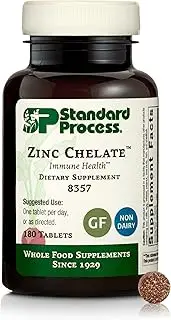 Standard Process Zinc Chelate - Whole Food Digestion and Digestive Health, and Skin Health with Beet Root and Zinc - 180 Tablets