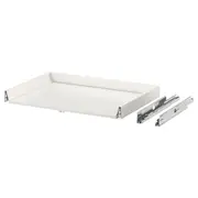 EXCEPTIONELL drawer, low with push to open, white, 80x60 cm