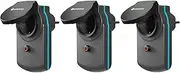 Gardena 19096-20 Adapter Plug-19096-20 Smart Power Adapter Connectors Set of 3 Dark Grey Black Turquoise