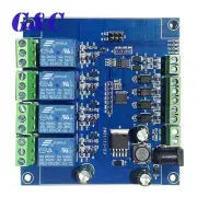 4-ch Modbus-RTU Relay Switch Module Signal input output RS485 TTL ControllerL2KE