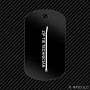 Zip Tie Technician Keychain GI dog tag engraved many colors jdm drift