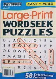 Penny Press Large Print Word Seek Puzzles Fall 2017 FREE SHIPPING CB