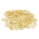220Pcs Brass Flat Washer, M3 3/16"x1/16"x0.13mm Fenders Washers Assortment