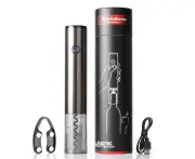Electric Wine Opener Rechargeable Automatic Corkscrew Wine Bottle Openers, Cordless Stainless Electric Corkscrew with Foil Cutter and USB Cable$Electric Wi