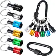 6PCS Hex Shank Screwdriver Bit Holder Extension Bar Driver Keyring