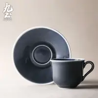 在飛比找蝦皮商城優惠-九土手工陶瓷咖啡杯碟套裝手工咖啡杯陶瓷咖啡杯碟日式陶瓷咖啡杯